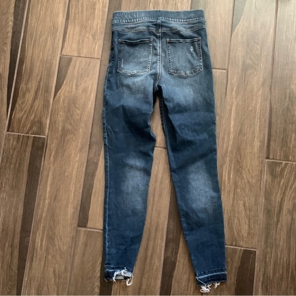SPANX Distressed High Waisted Ankle Skinny Jeans in Medium Wash Sz S - Picture 5 of 6